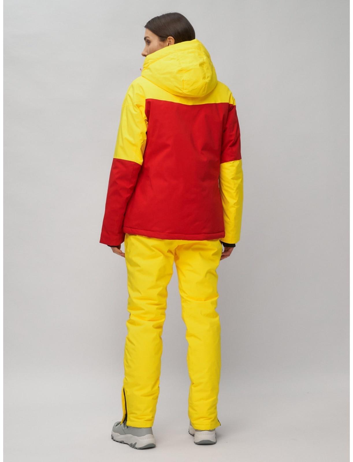 Костюм горнолыжный женский, размер 50, цвет жёлтый