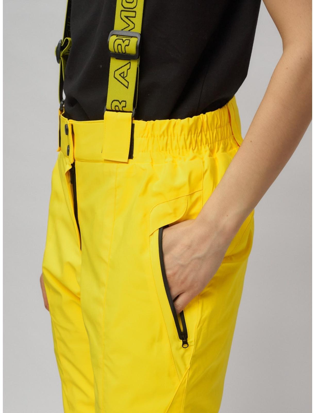 Костюм горнолыжный женский, размер 50, цвет жёлтый