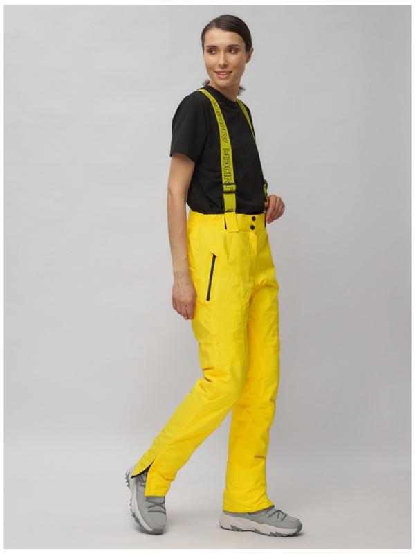 Костюм горнолыжный женский, размер 50, цвет жёлтый