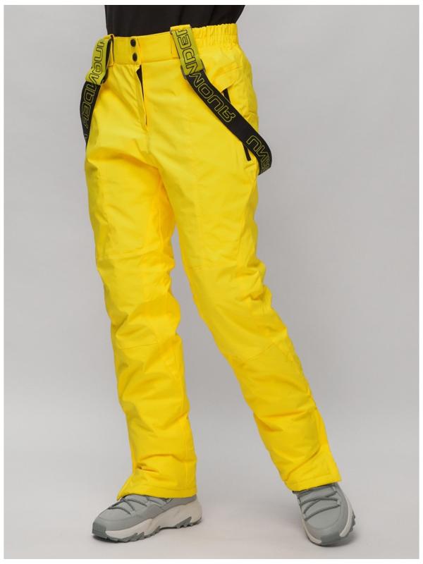 Костюм горнолыжный женский, размер 50, цвет жёлтый