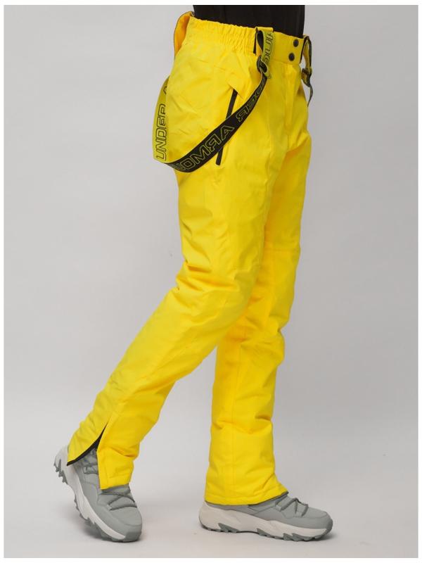 Костюм горнолыжный женский, размер 50, цвет жёлтый