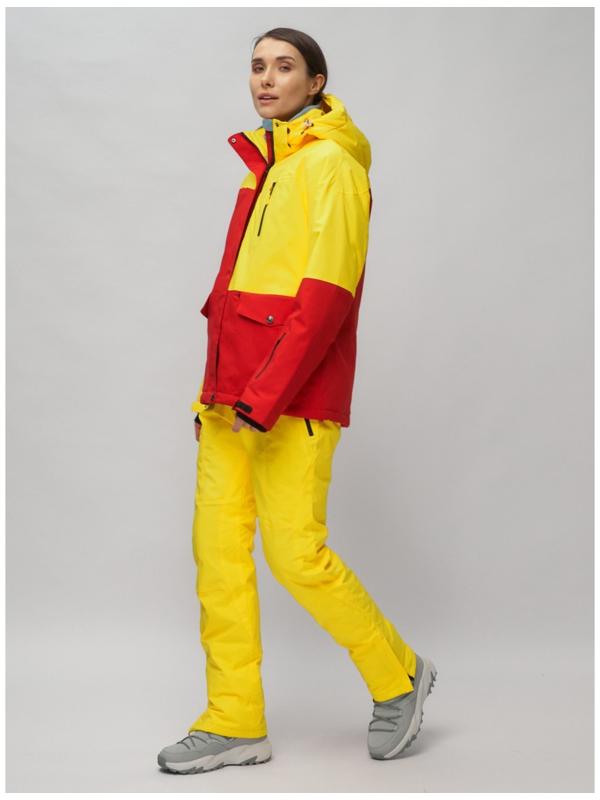 Костюм горнолыжный женский, размер 50, цвет жёлтый