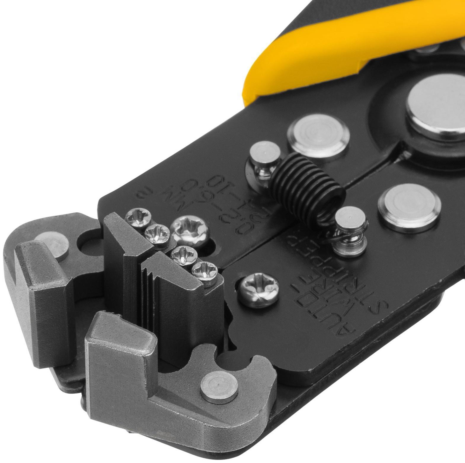 Щипцы для зачистки электропроводов Denzel 17742, функция обрезания проводов, 0.2 - 6 мм2