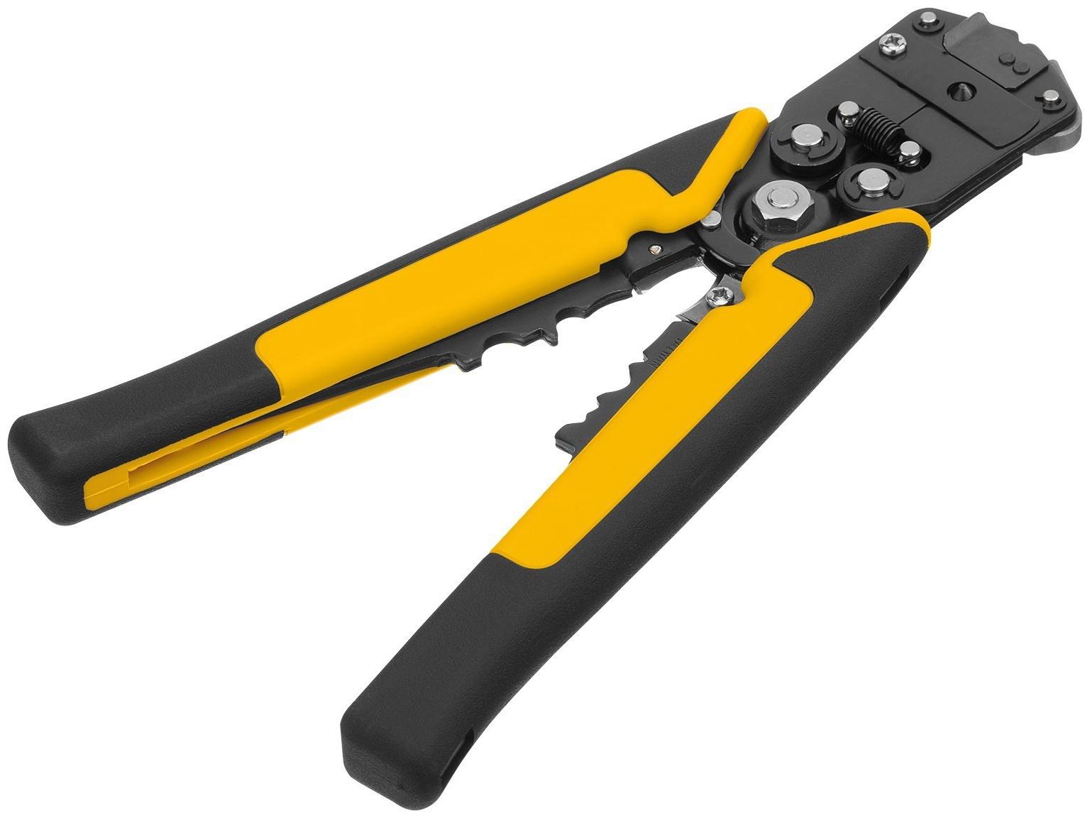 Щипцы для зачистки электропроводов Denzel 17742, функция обрезания проводов, 0.2 - 6 мм2