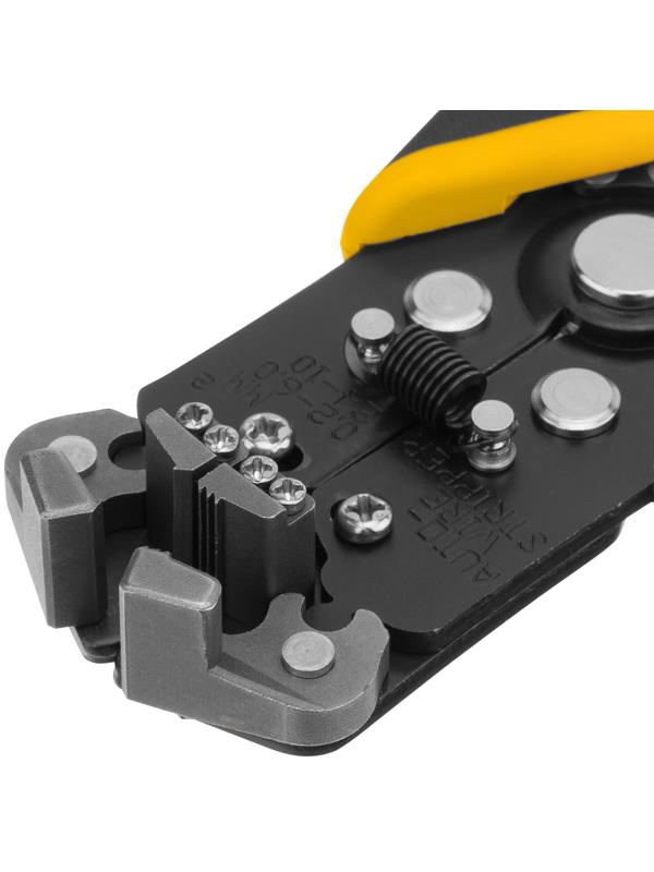 Щипцы для зачистки электропроводов Denzel 17742, функция обрезания проводов, 0.2 - 6 мм2