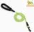 Поводок светоотражающий круглый, с эргономической ручкой, 180 х 0,8 см, зелёный
