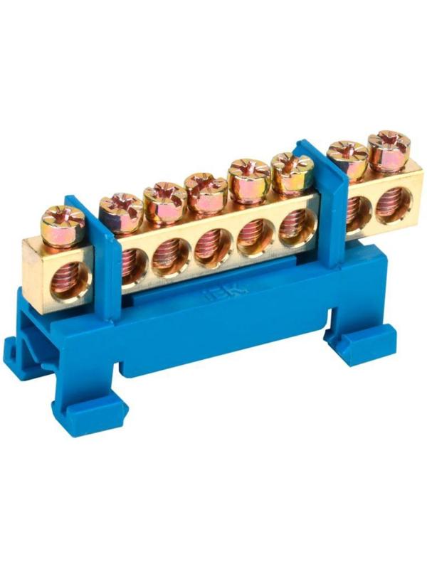 Шина нулевая IEK YNN10-69-8P-K07, DIN-изолированный