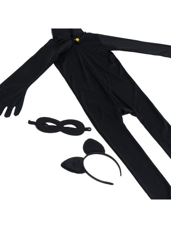 Карнавальный набор «Крутой кот», р. S, комбез, маска, ободок, рост 104–116 см