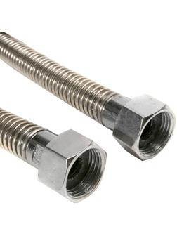 Подводка для газа сильфонная AQUALINK, внутренняя/внутренняя резьба 1/2