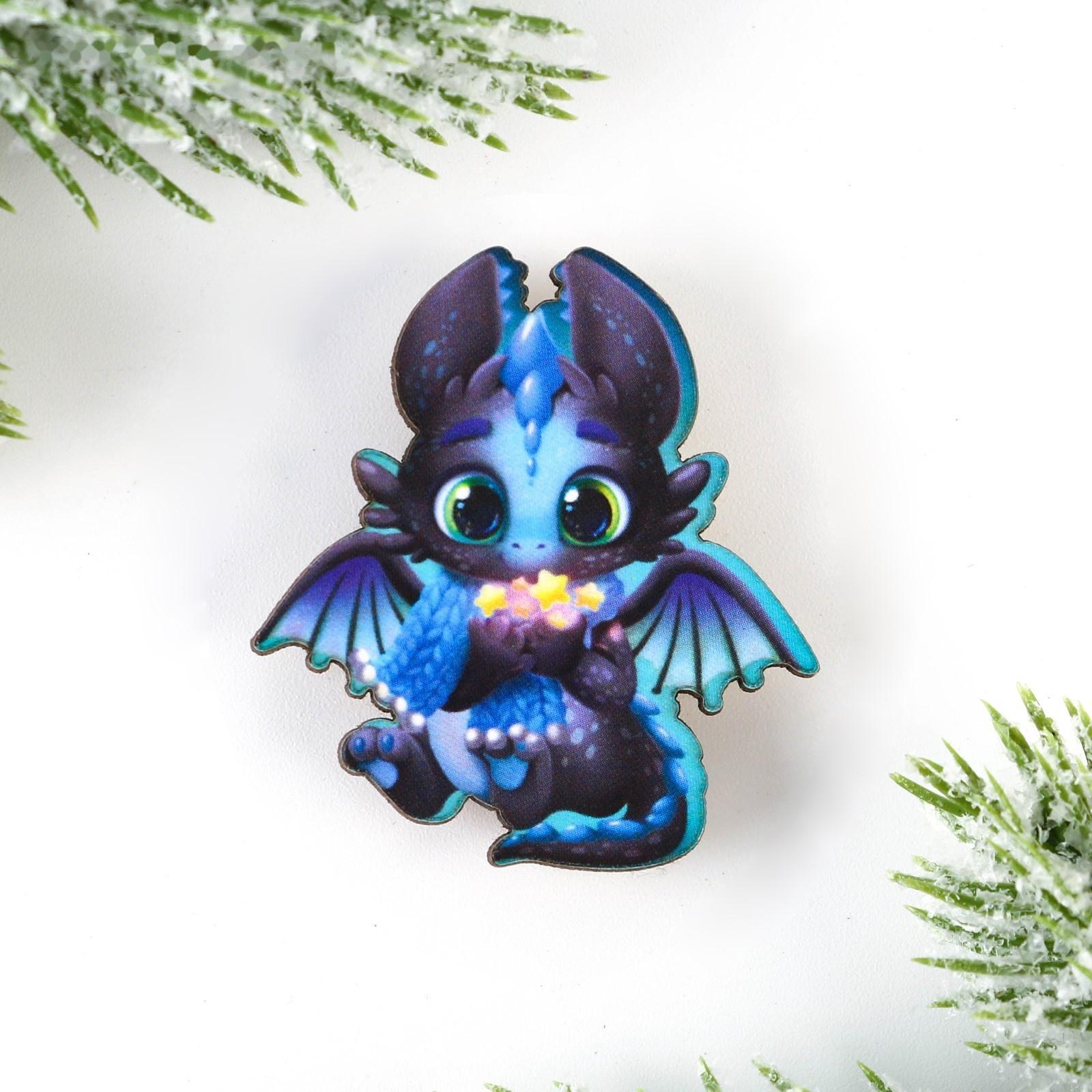 Значок новогодний 