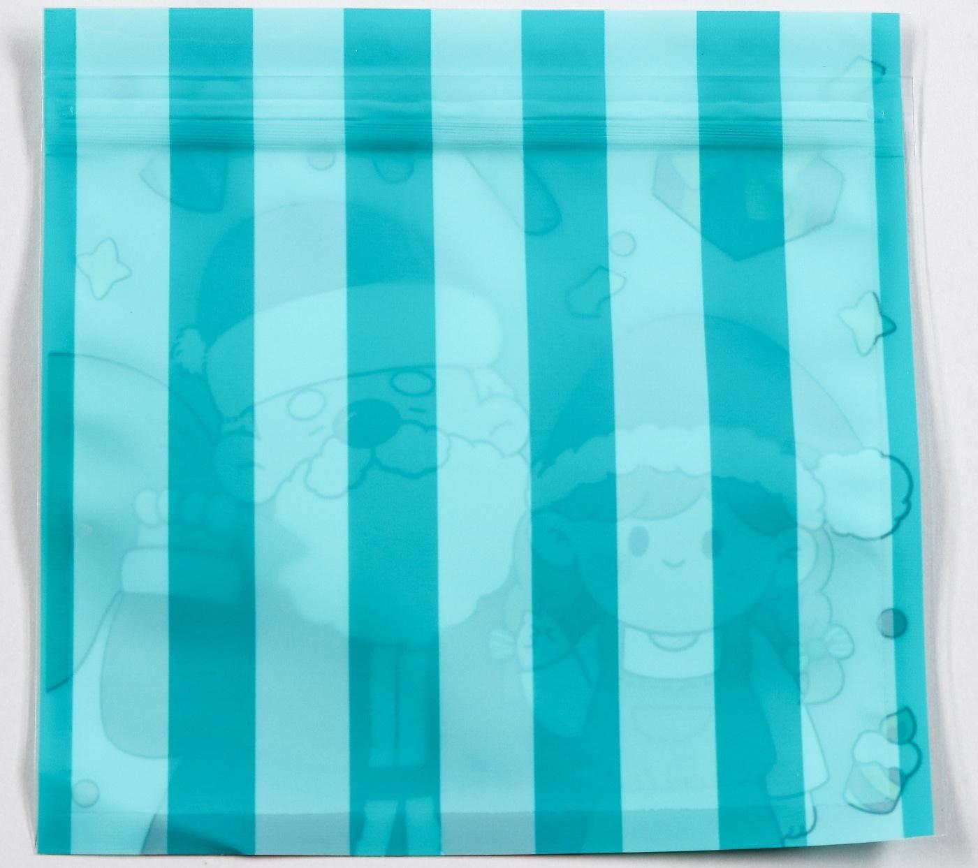 Пакет подарочный, с zip-lock застежкой 13.5 х 13.5 см