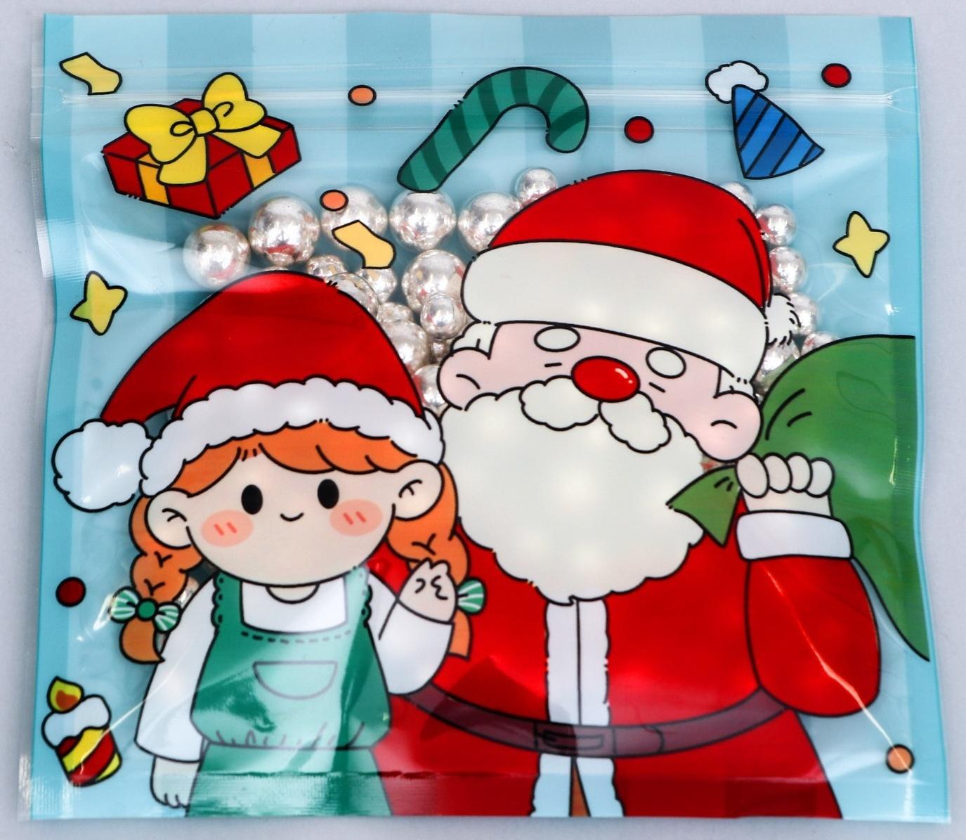 Пакет подарочный, с zip-lock застежкой 13.5 х 13.5 см