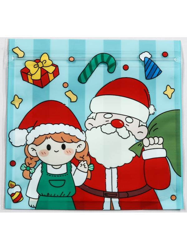 Пакет подарочный, с zip-lock застежкой 13.5 х 13.5 см