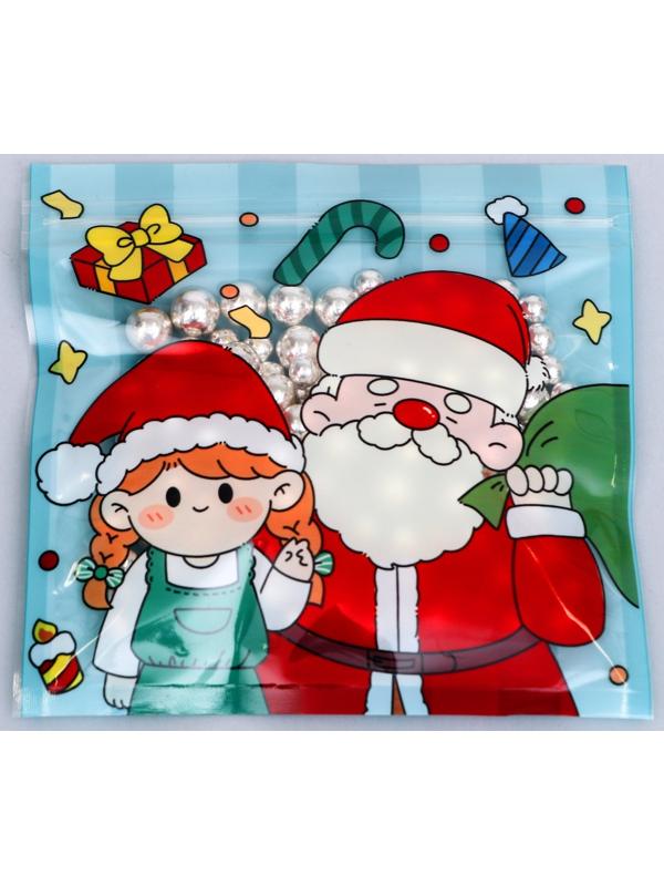 Пакет подарочный, с zip-lock застежкой 13.5 х 13.5 см