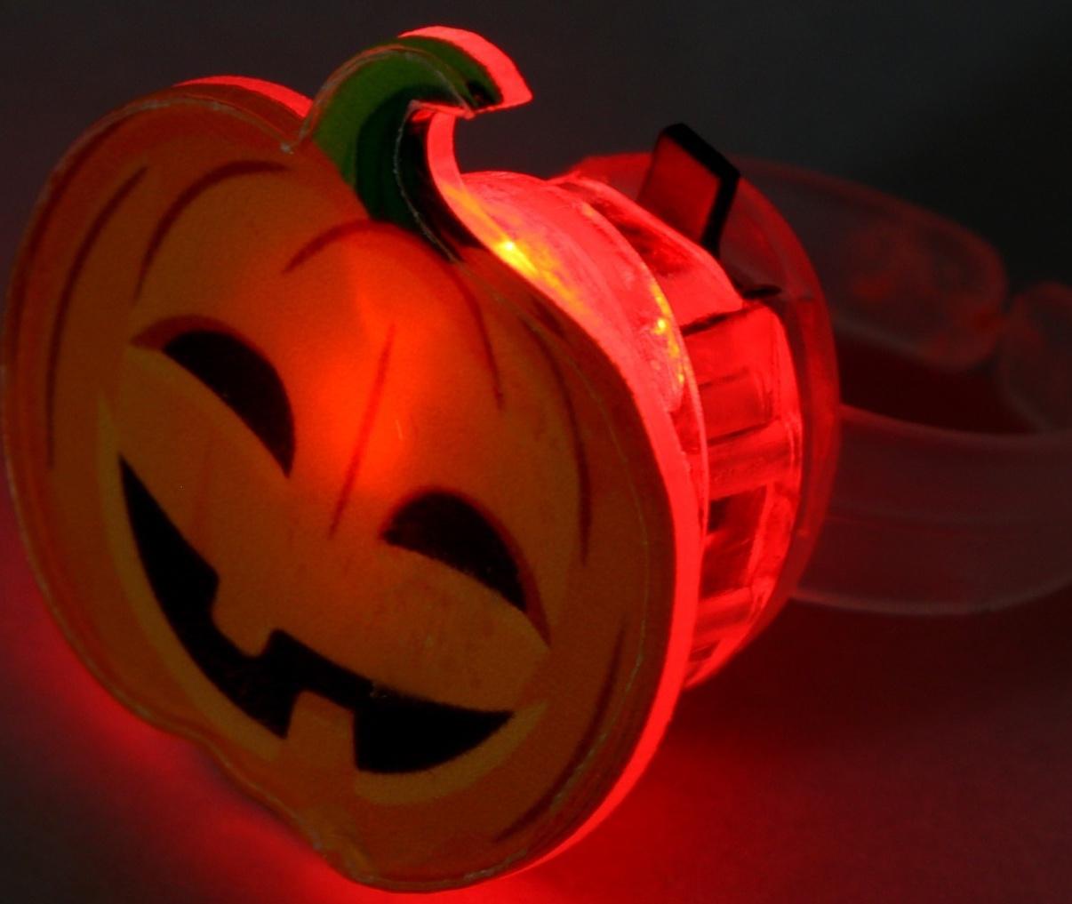 Кольцо с огоньком МИКС Хэллоуин