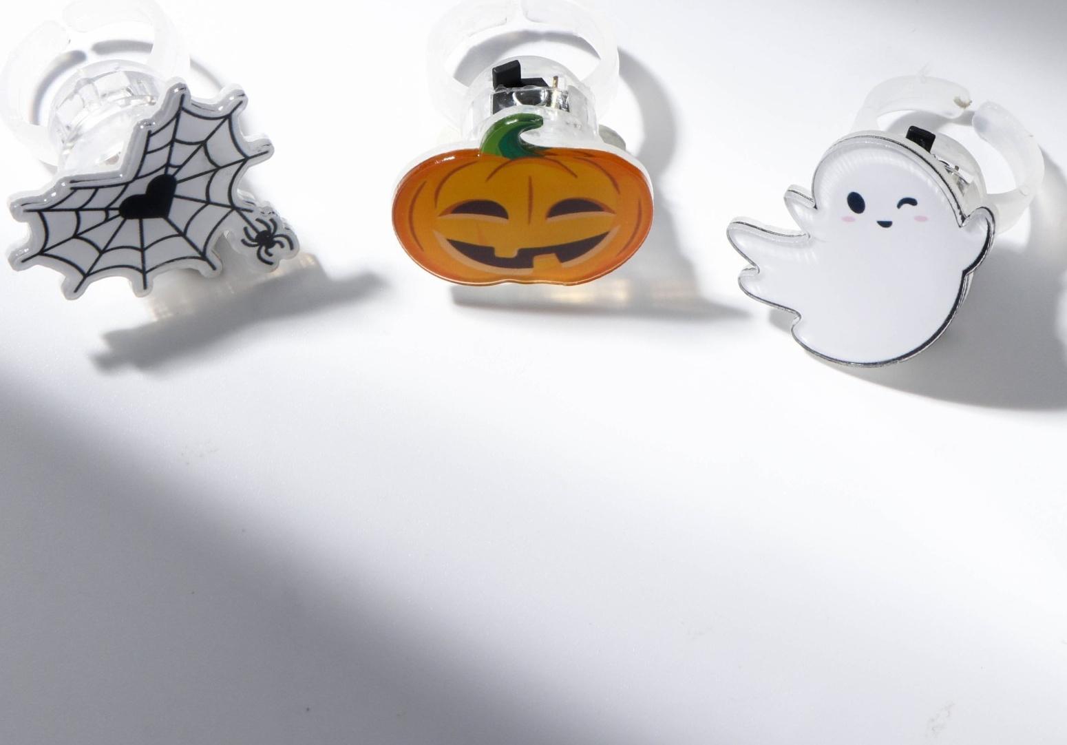 Кольцо с огоньком МИКС Хэллоуин