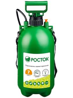 Опрыскиватель помповый, 7 л, переносной, зелёный, «РОСТОК»