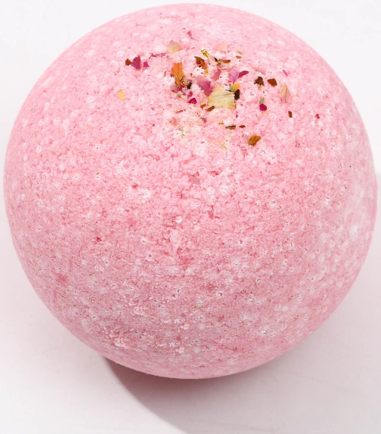 Бомбочка для ванны «Уютных вечеров!», с лепестками розы, 120 г