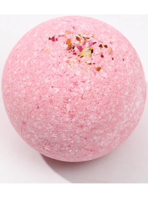 Бомбочка для ванны «Уютных вечеров!», с лепестками розы, 120 г