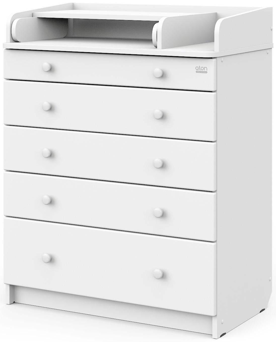 Комод Maks ЛДСП 800/5 с органайзером, 5 ящиков, аляска-белый