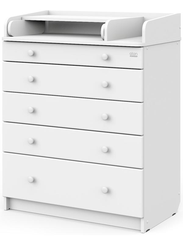 Комод Maks ЛДСП 800/5 с органайзером, 5 ящиков, аляска-белый