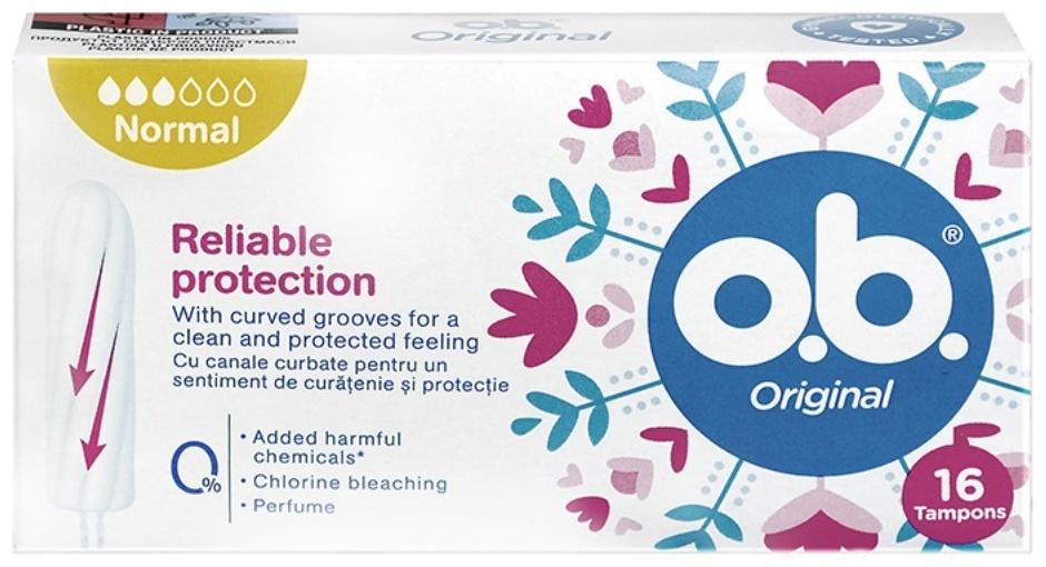 Тампоны гигиенические женские O.B. Original Normal, 16 шт