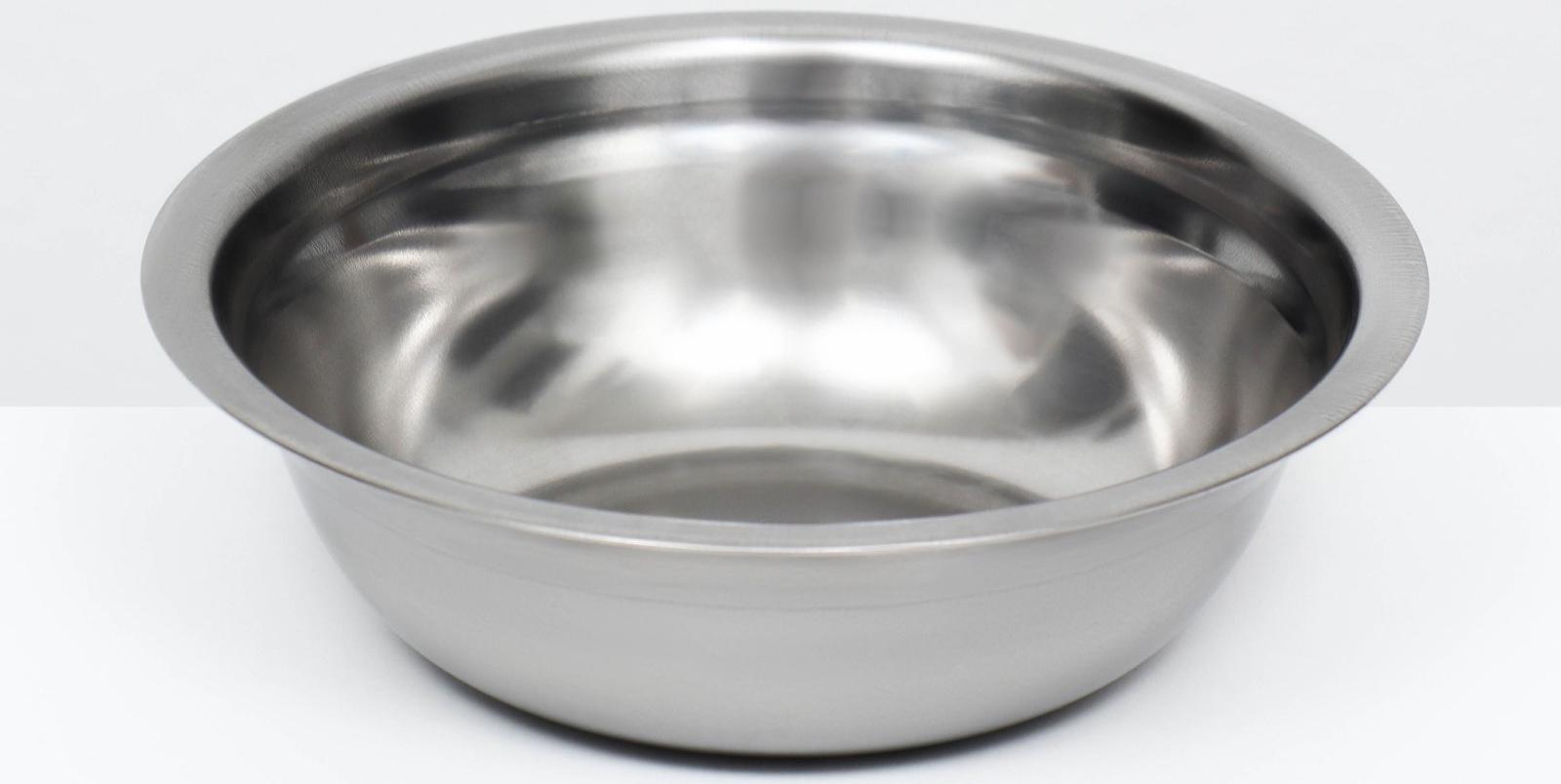 Миска металлическая эконом, 0,4 л, 15 х 4,5 см