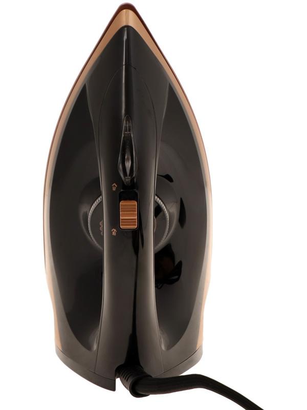 Парогенератор Sakura SA-3065CBK, 2400 Вт, керам. подошва, 1.1 л, 130г/мин, чёрно-золотой