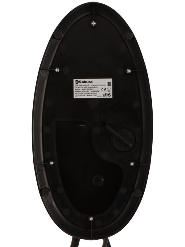 Парогенератор Sakura SA-3065CBK, 2400 Вт, керам. подошва, 1.1 л, 130г/мин, чёрно-золотой