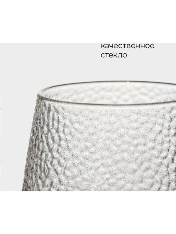 Кружка стеклянная Magistro «Сара», 380 мл, 9×12,5 см