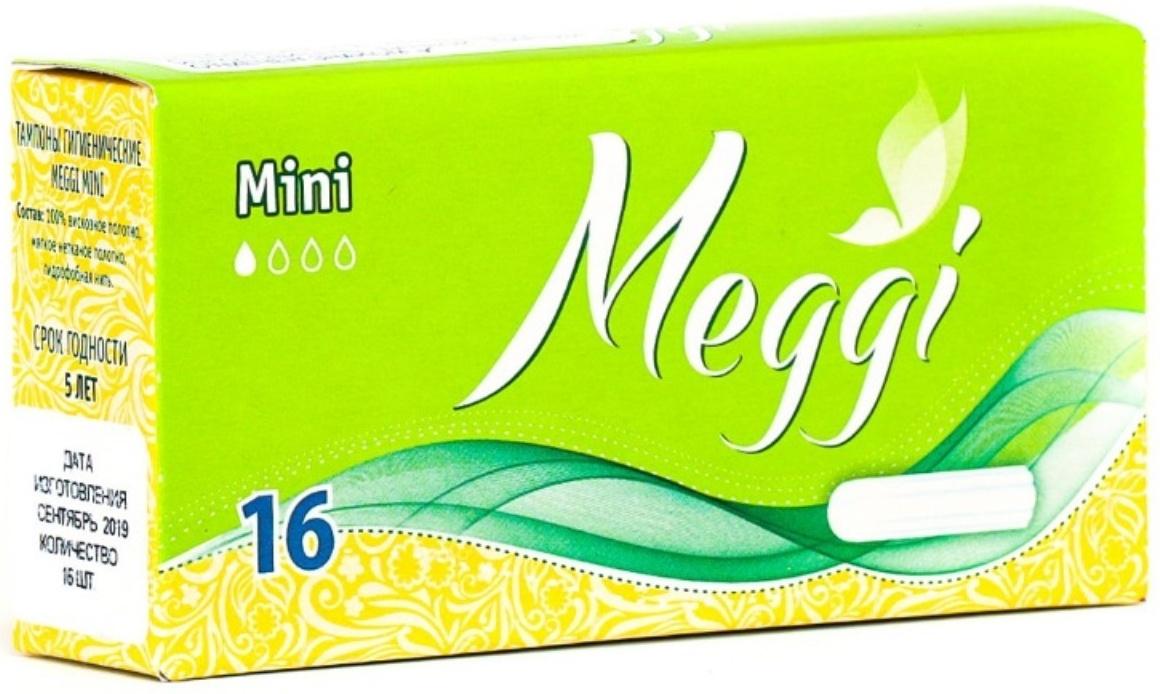 Тампоны гигиенические Meggi Mini, 1 капля, 16 шт