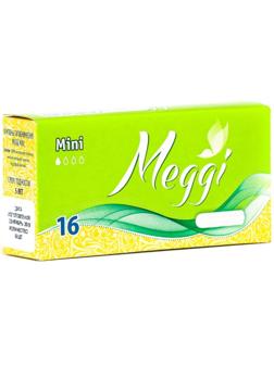 Тампоны гигиенические Meggi Mini, 1 капля, 16 шт