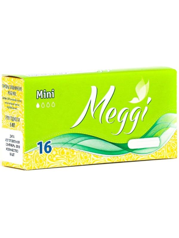 Тампоны гигиенические Meggi Mini, 1 капля, 16 шт
