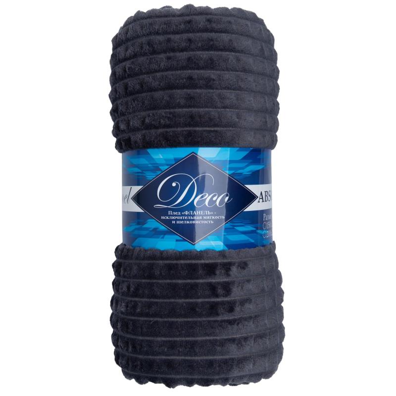 Плед Deco Кубики Фланель 150х200 см Темно-серый, 14692