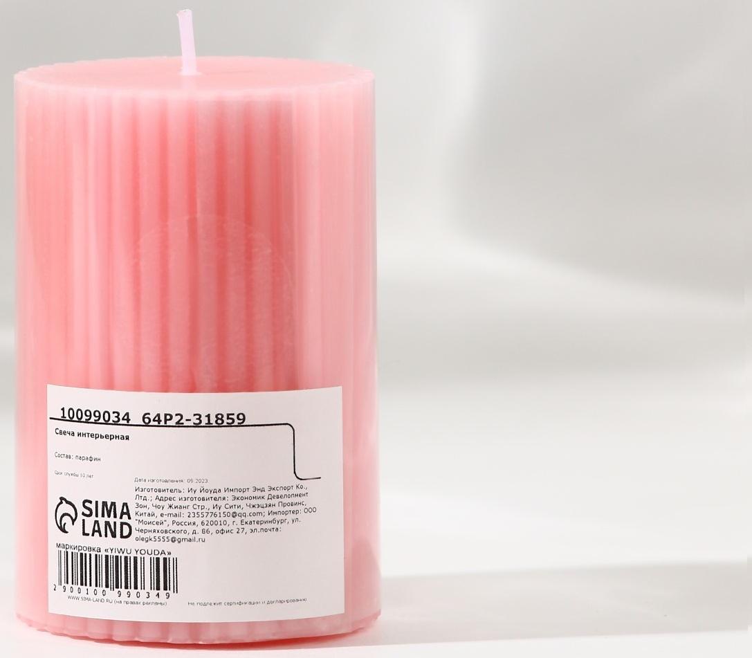 Свеча столбик интерьерная 