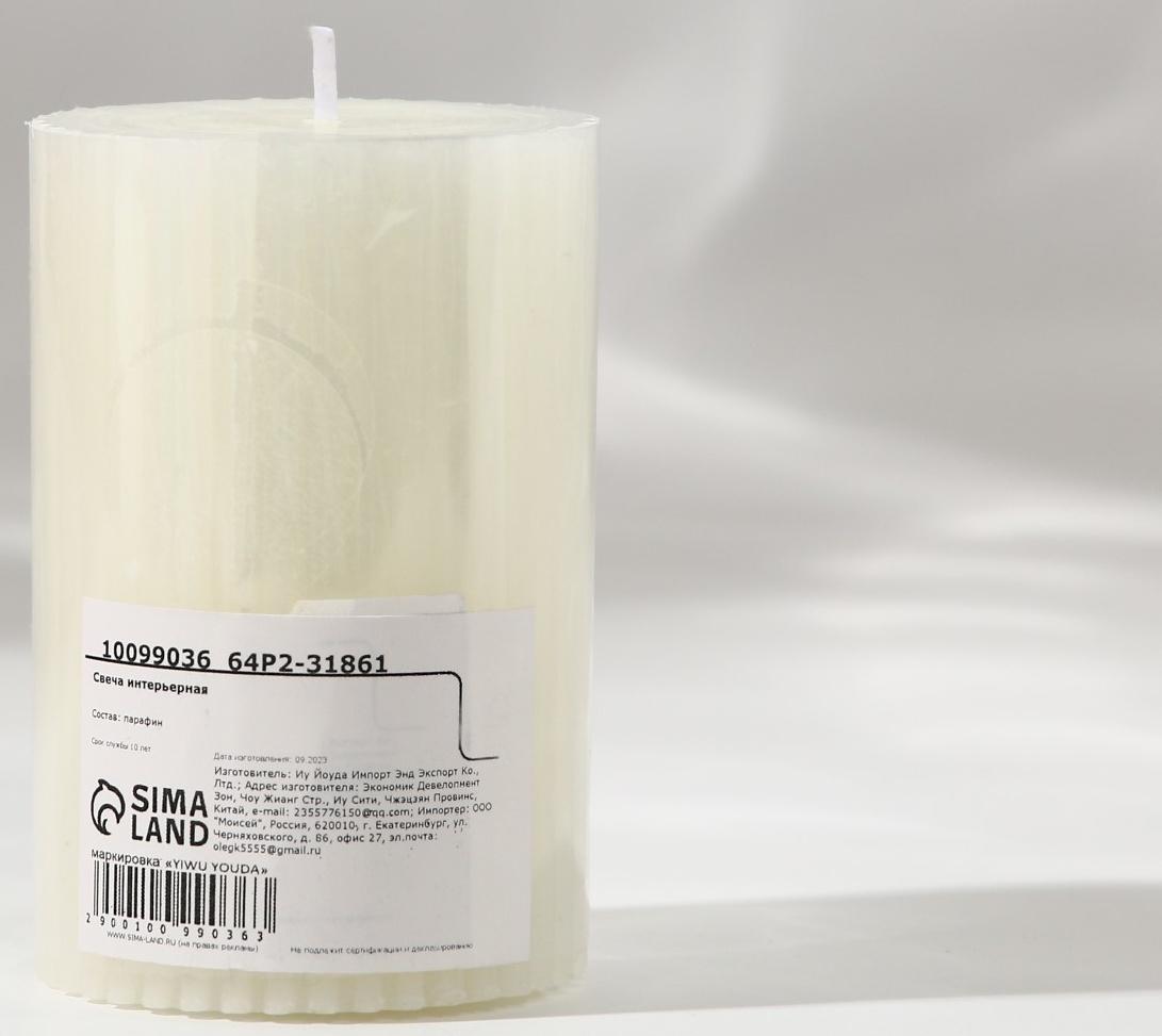 Свеча столбик интерьерная 