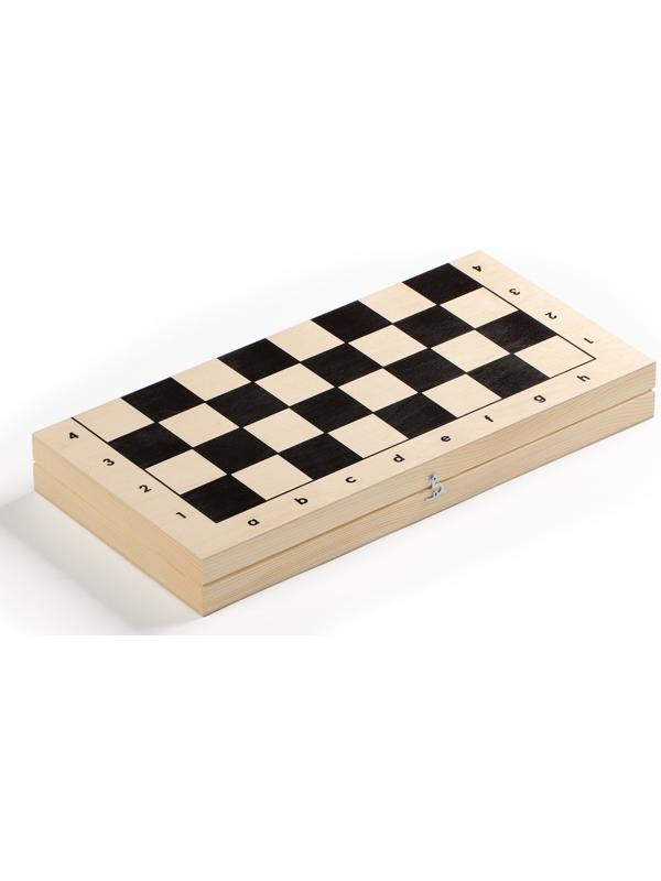 Шахматы гроссмейстерские, турнирные 43х43 см, фигуры пластик, король h-10 см, пешка h=4.5 см