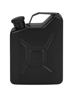 Фляга  подарочная Горючее,150мл, черная, 9.2x9.2x14.8 ФЛ-5781