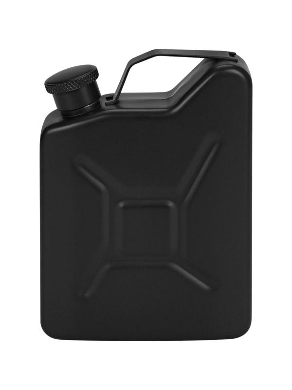 Фляга  подарочная Горючее,150мл, черная, 9.2x9.2x14.8 ФЛ-5781