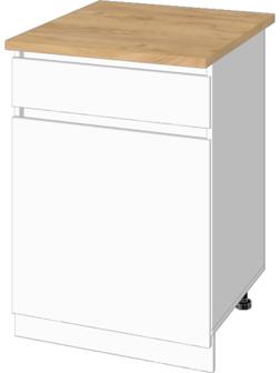 Шкаф напольный Зара 1 ящик 1 ств 600х600х850 белый