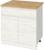 Шкаф напольный Зара 1 ящик 800х600х850 крафт белый