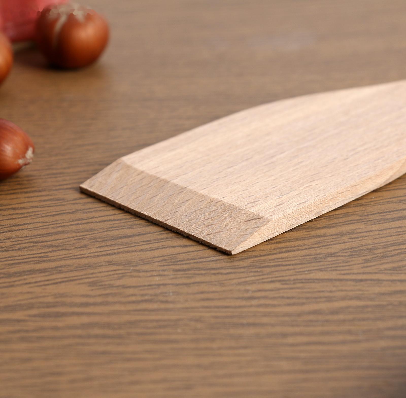 Лопатка деревянная, 27 х 5,5 х 0,4см,  бук