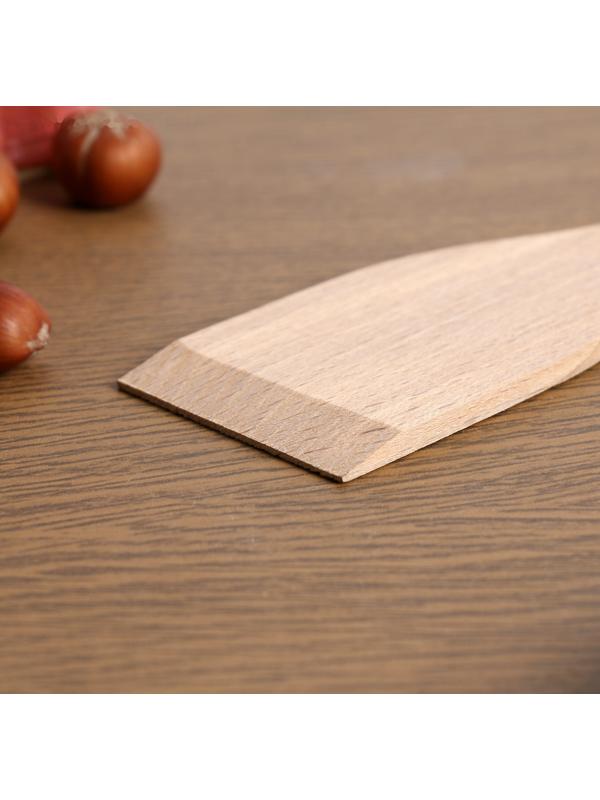 Лопатка деревянная, 27 х 5,5 х 0,4см,  бук