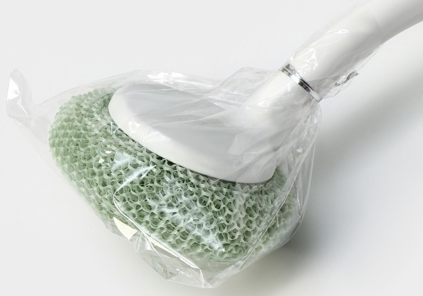 Щётка для мытья посуды с пластиковой губкой Raccoon Breeze, удобная ручка, 30×6 см