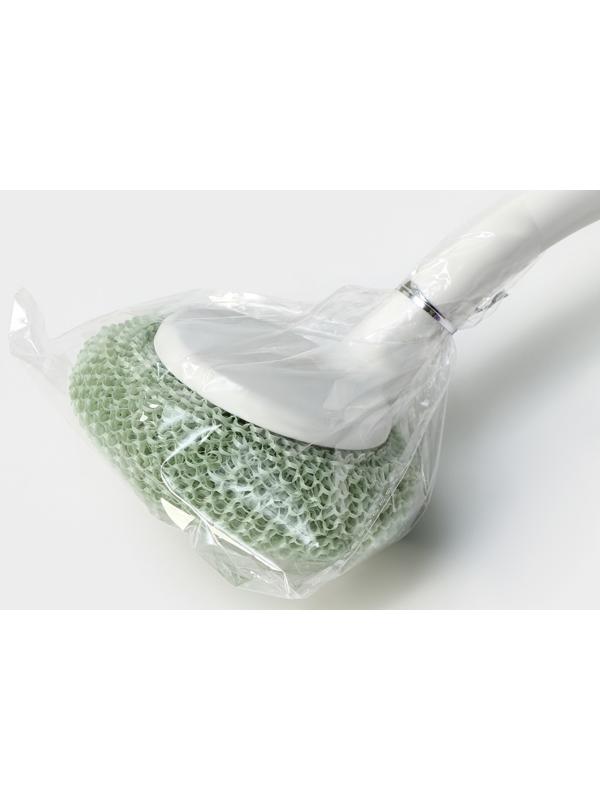 Щётка для мытья посуды с пластиковой губкой Raccoon Breeze, удобная ручка, 30×6 см