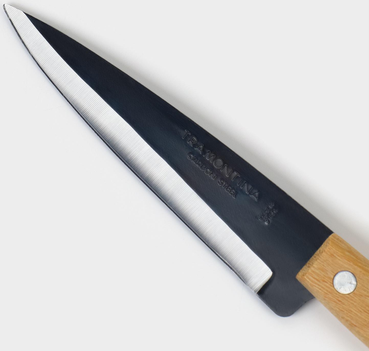 Нож кухонный поварской TRAMONTINA Carbon поварской, лезвие 12,5 см