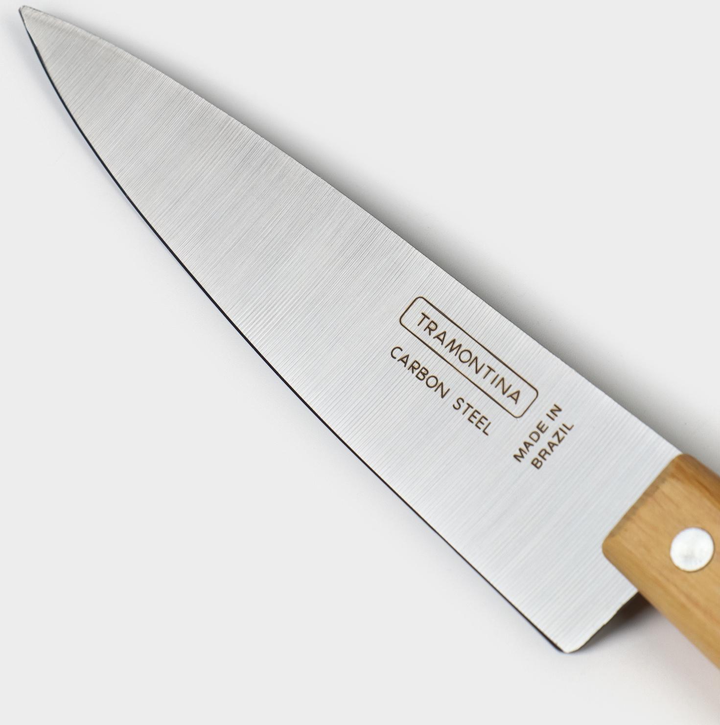 Нож кухонный поварской TRAMONTINA Carbon, лезвие 15 см