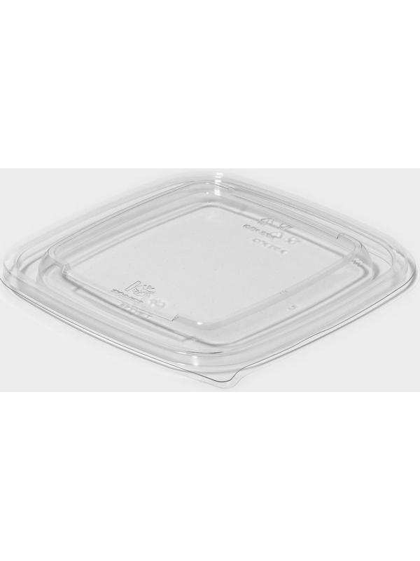 Крышка одноразовая, ЮПК-1616, 16×16×1,38 см, прозрачная, 50 шт/уп