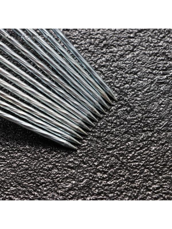 Набор шампуров-спиц 12 шт, с ножом, рабочая часть - 21 см, ширина - 2 мм, толщина - 2 мм