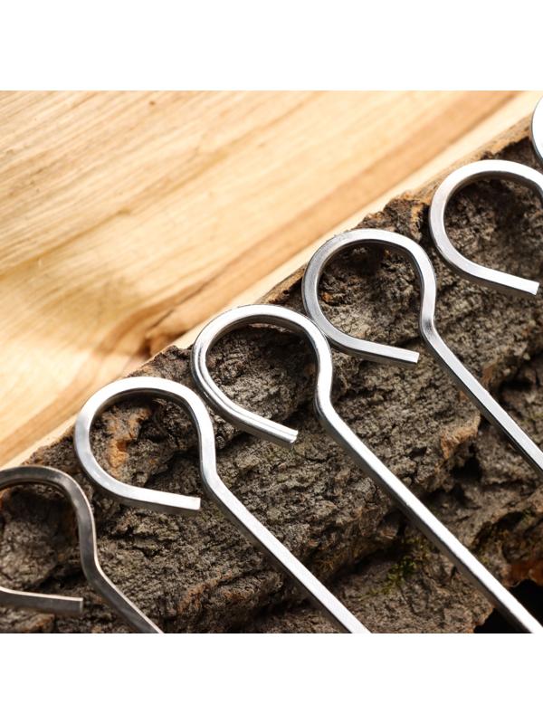 Набор шампуров-спиц 12 шт, рабочая часть - 47 см, ширина - 3 мм, толщина - 2 мм